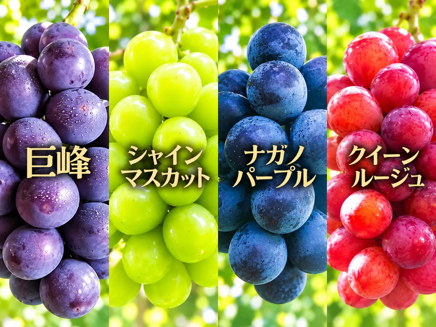 4種のぶどう